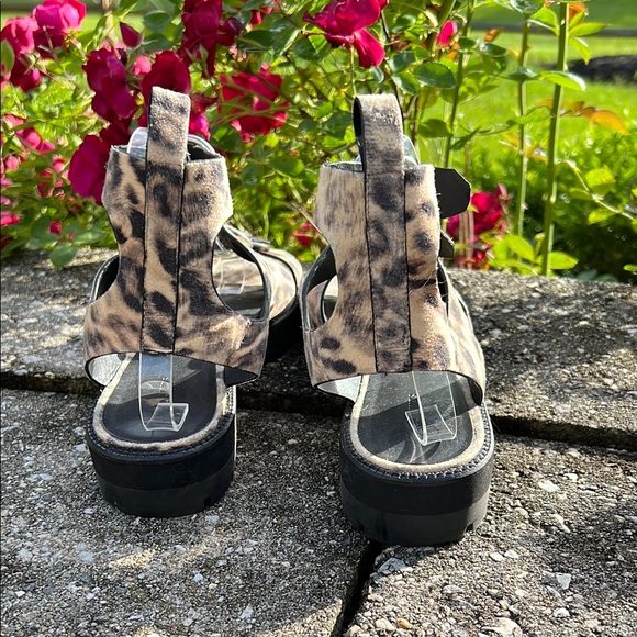 ALLSAINTS | Gladiator Raquel | Leopard Print Sandals | Size 9 - Picture 7 of 16